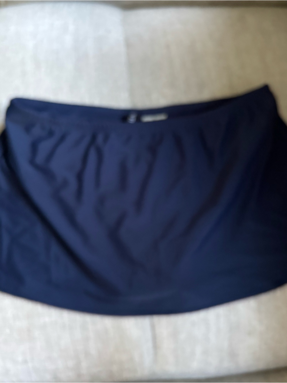 Ellen Tracy Navy Swim Skort